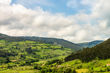 Obraz premium The town of Tazones, Asturias Tourism, Villaviciosa