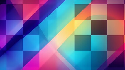 Vibrant Abstract Geometric Pattern | Modern Digital Wallpaper Design