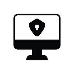 Computer Security vector icon
