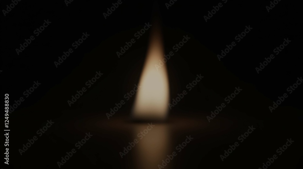 Poster soft flame glowing in darkness creating tranquil atmosphere