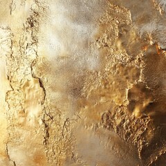 Abstract textured surface shines with rich golden metallic hues