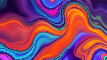Obraz premium Dynamic Liquid Art Background with Neon Accents
