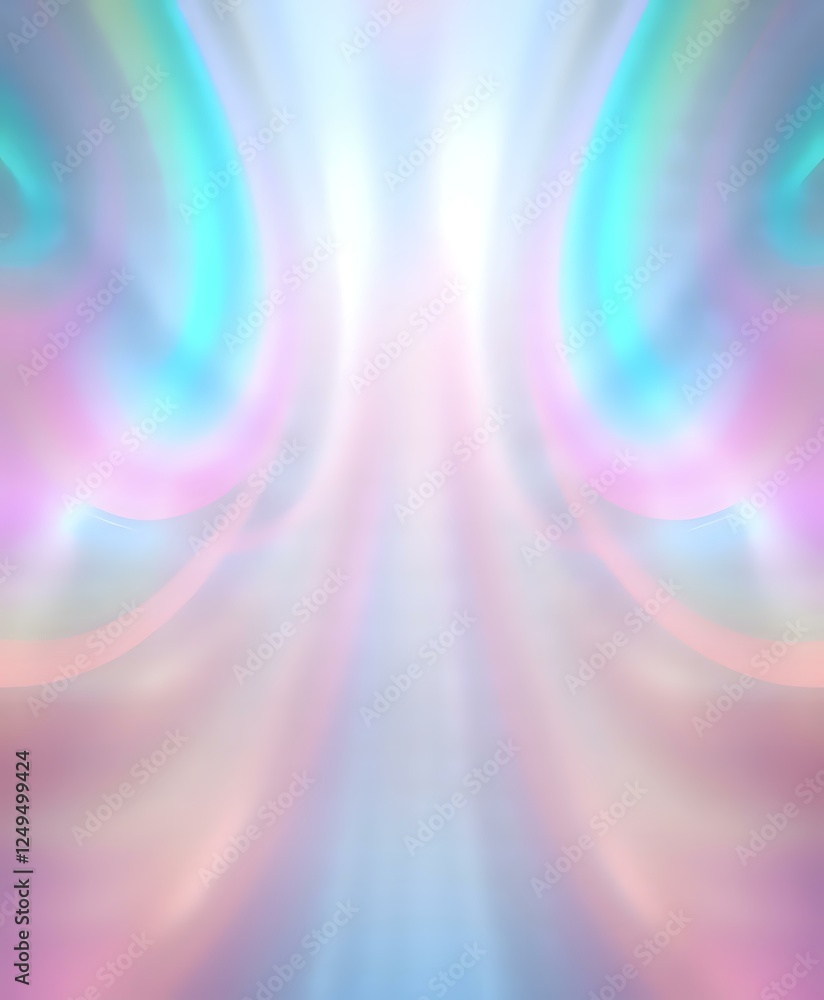 Poster vibrant abstract digital art with dynamic light rays