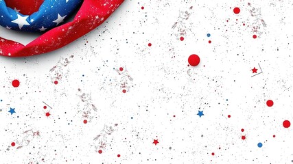 Grunge Glory: A Patriotic Canvas for Labor Day