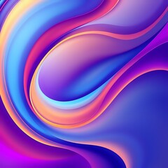 Abstract Purple Blue Swirl Art: Modern & Dynamic