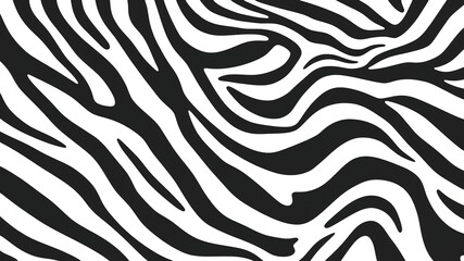 Mesmerizing Zebra Stripes in Black and White