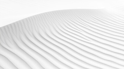 Abstract white sand dune ripple texture.