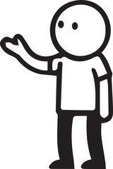 funny cartoon character illustration silhouette