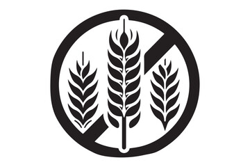 Gluten Free Icon silhouette