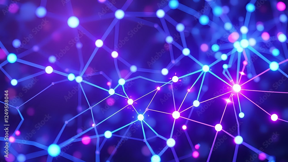 Poster futuristic abstract circuit diagram neural networks corpus