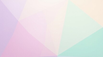 Obraz premium Soft Pastel Geometric Abstract Background Design Featuring a Delicate Blend of Pale Hues in a Triangular Pattern
