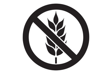 Gluten Free Icon silhouette