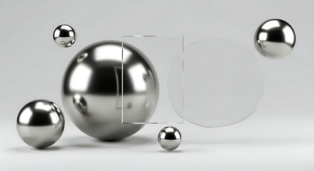 Floating Metallic Spheres	
