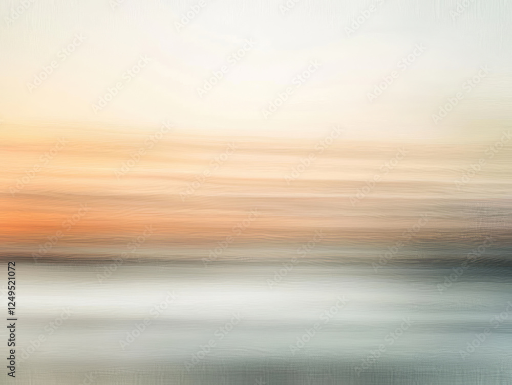 Aufkleber serene abstract image with blurred gradient of neutral colors, creating smooth texture and calming e