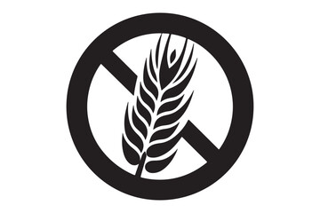 Gluten Free Icon silhouette