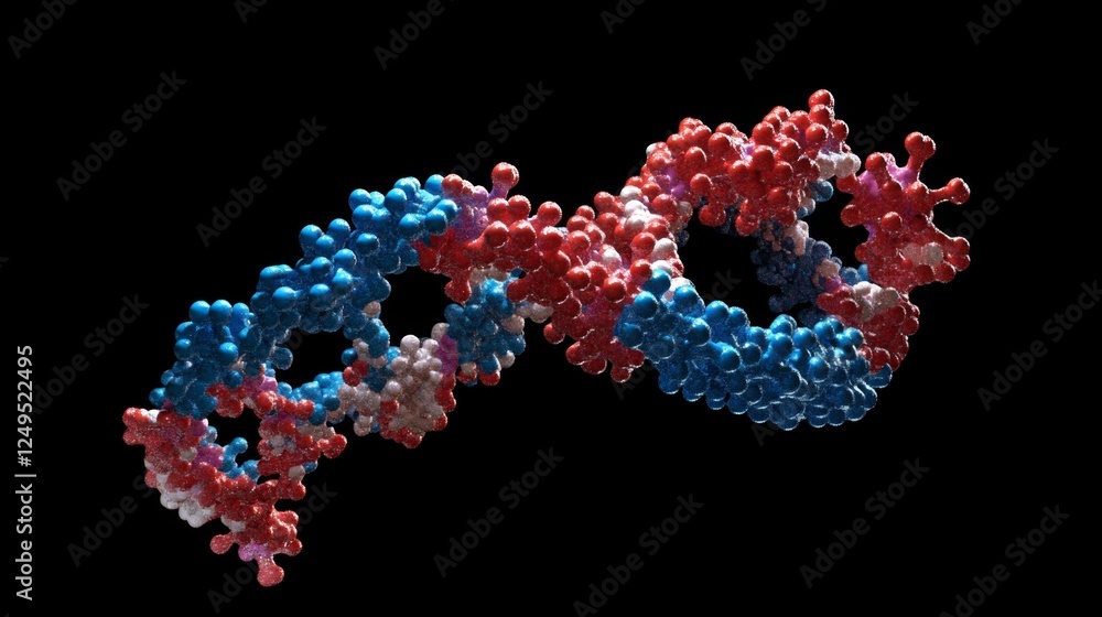 Poster exploring the dna helix model laboratory high-resolution image scientific environment close-up molec