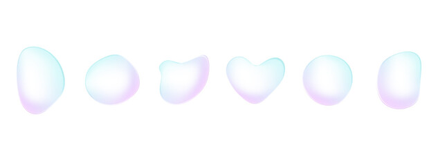 Glass liquid bubble, graphic illustration for design projects, like social media posts, posters, flyers