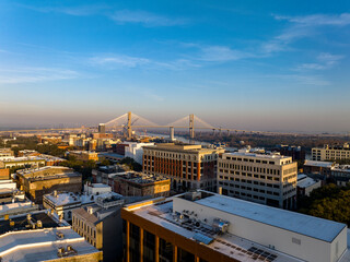 The Talmadge Memorial Bridge in Savannah Georgia