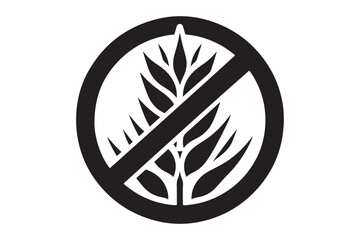 Gluten Free Icon silhouette