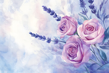 vibrant mosaic floral artwork featuring blooming roses in shades of purple, intricate textured design on a neutral background, concept of interior decor, art, and crafts