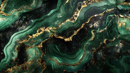 An Abstract Representation of Uvarovite with Energetic Swirls