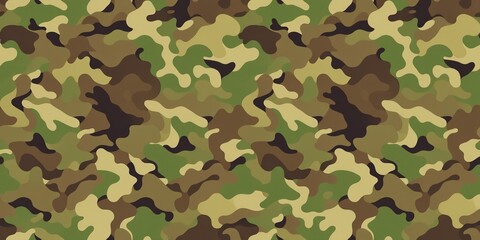 Nature's Mosaic: Camouflage Patterns on a Seamless Canvas