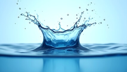 The bloom of the water drop crown