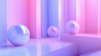 A colorful background of many different colored spheres