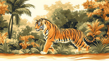 tiger in the forest