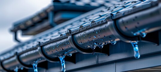 Efficient rainwater management with a residential pvc drainage system for roof runoff control