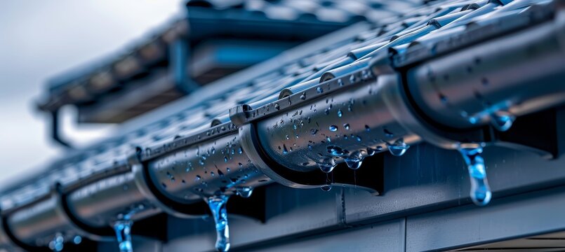 Efficient rainwater management with a residential pvc drainage system for roof runoff control