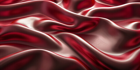 Obraz premium red silk background. waves