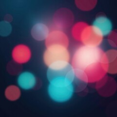 Fototapeta premium Abstract vibrant bokeh lights, blurred colorful circles, abstract, blur, festive