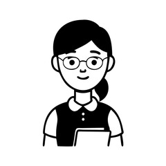 student icon, student silhouette vector -, student Editable Vector Illustration.