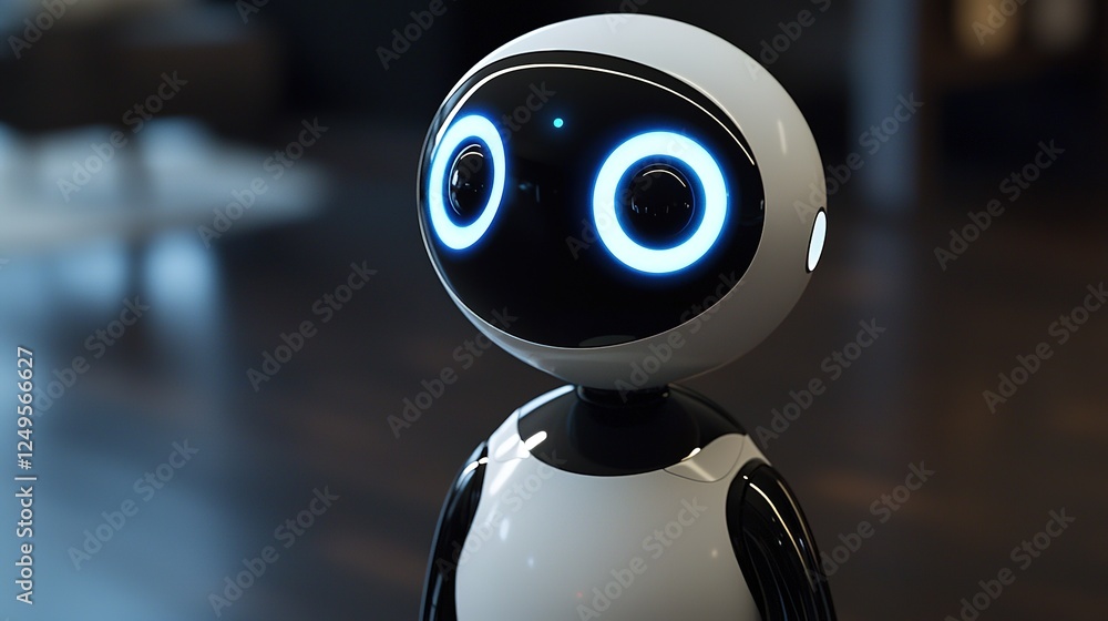 Poster futuristic voice search analytics platform revolutionizes data tracking in high-tech environments