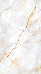 Elegant white marble with subtle golden veins, perfect for backgrounds and design projects.