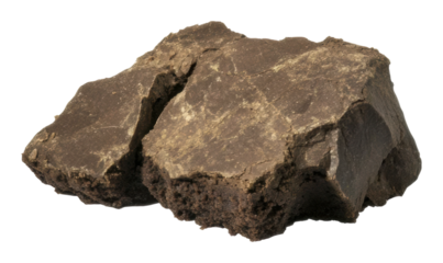 Brown rock isolated on transparent background