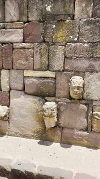 TIWANAKU, BOLIVIA - Toma fija del Kalasasaya o Piedras Detenidas en el sitio arqueol&oacute;gico de Tiwanaku, Bolivia.