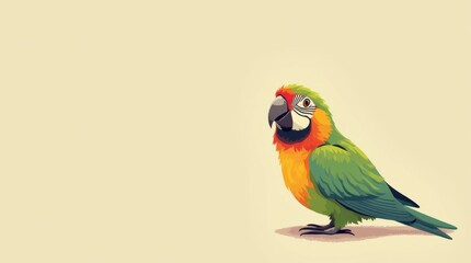 Obraz premium Pastel Parrot Digital Art
