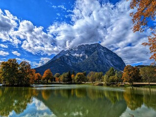 Fall at the Grimming mountain in Austria