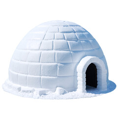 Igloo isolated on transparent background