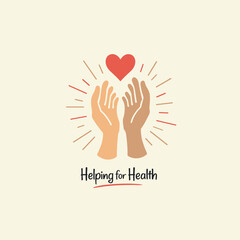 Fototapeta premium A Helping Hand for Health: Vector Illustration of Support and Care