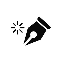 Pen tool illustration vector design