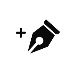 Pen tool illustration vector design