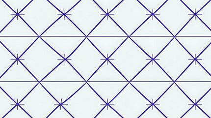 Geometric Blue and White Pattern: This seamless pattern features a classic blue and white geometric design, reminiscent of traditional tilework.