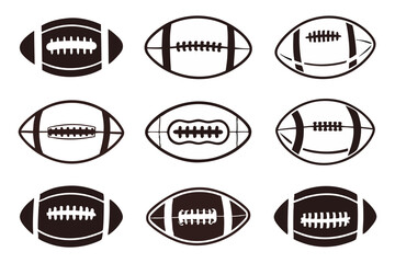 Football SVG Craft Pattern set,  Sports Clipart  Football Vector & Silhouette Cut Files for Cricut & DIY Projects – Commercial Use Available!
