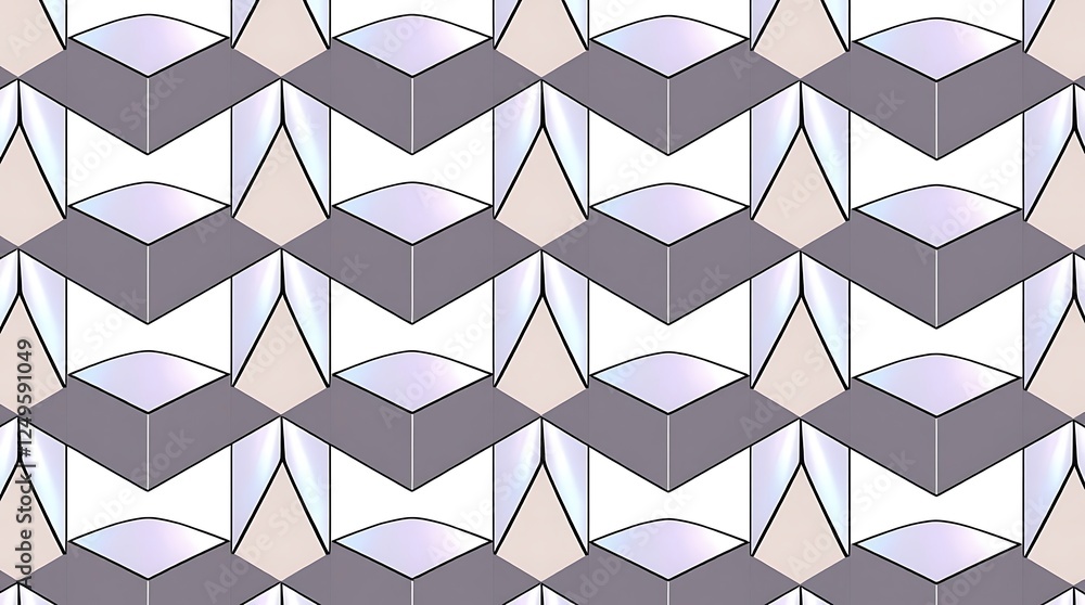Poster geometric seamless pattern: elegant and sophisticated geometric pattern featuring repeating shapes i