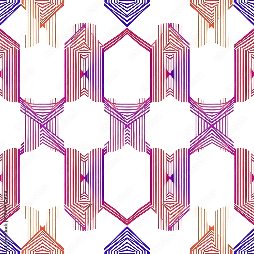 Poster geometric abstract pattern: a mesmerizing abstract pattern featuring bold, vibrant colors, intricate