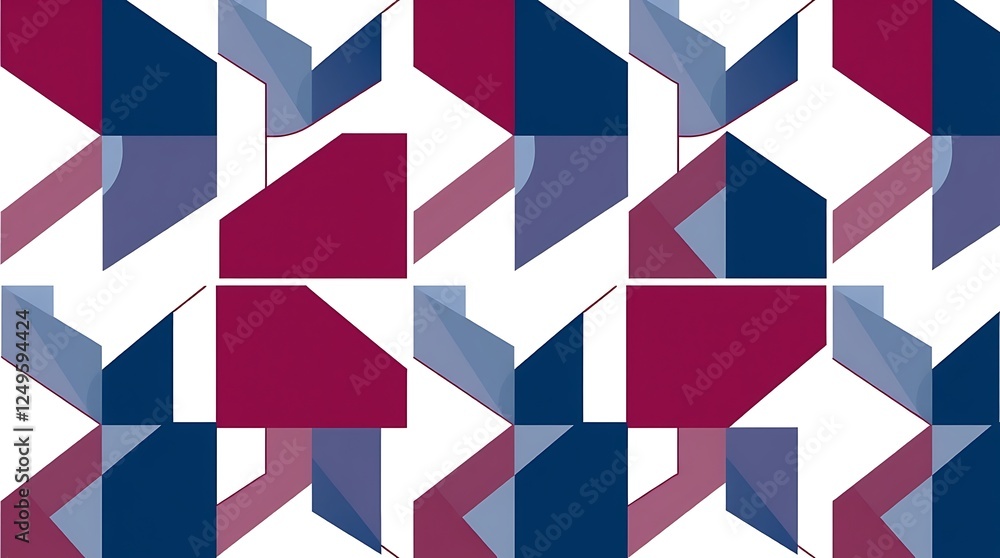 Poster abstract geometric pattern: a captivating pattern of overlapping geometric shapes in shades of deep 