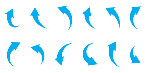 black arrow icon on white background. flat style. arrow icon for your web site design, logo, app, UI. arrow indicated the direction symbol. curved arrow sign.